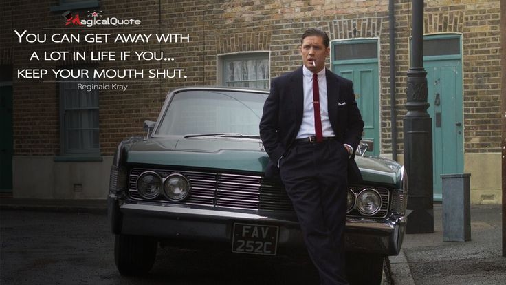 Famous Movie Quotes : #ReginaldKray: You can get away with ...